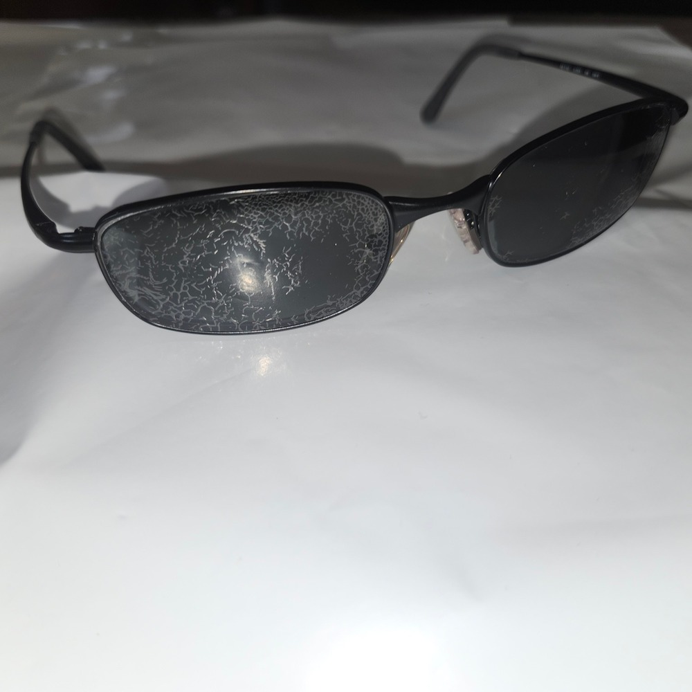 Ray-Ban RB 3162 Sleek 006 Black Metal Sunglasses Frames Only 52-19 Italy